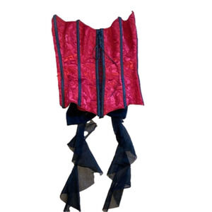 2/$30 LEG Avenue Vampire Demon Bow Corset Halloween Costume Ladies Sz L